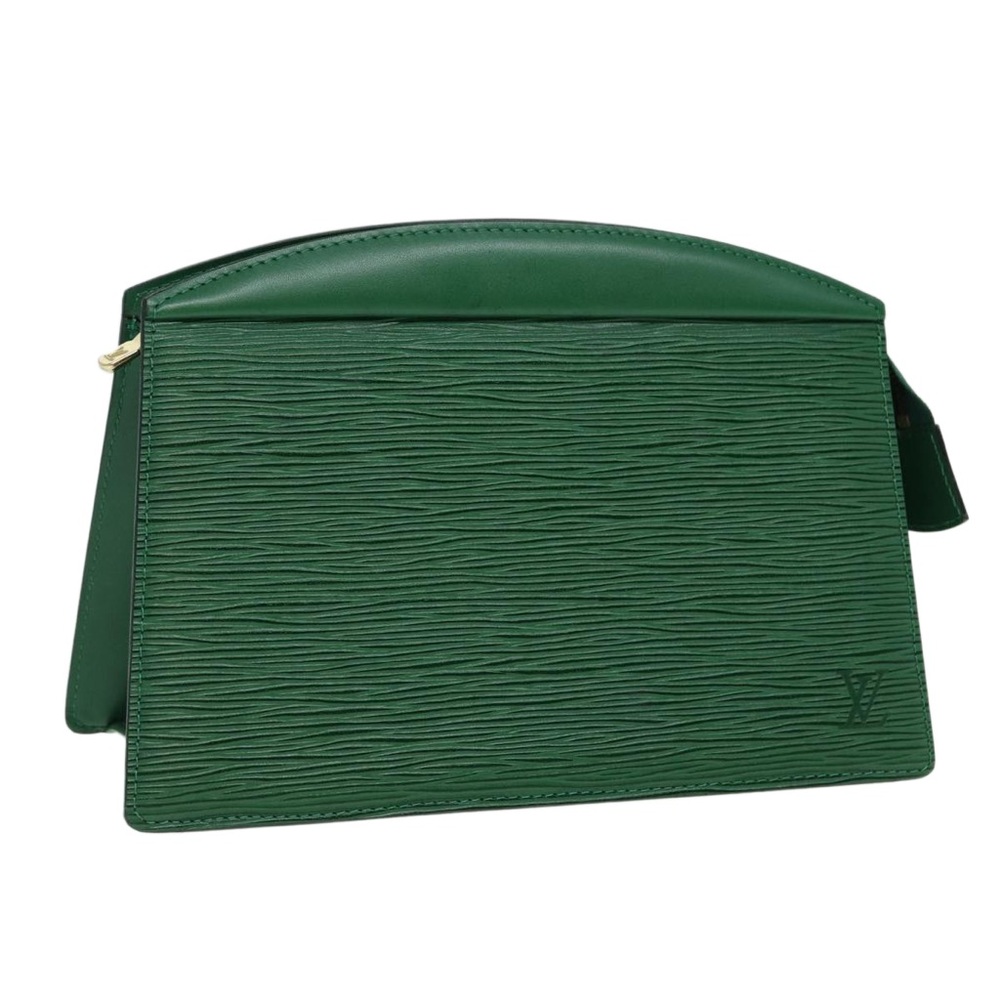 LOUIS VUITTON Epi Trousse Crete Pouch Green